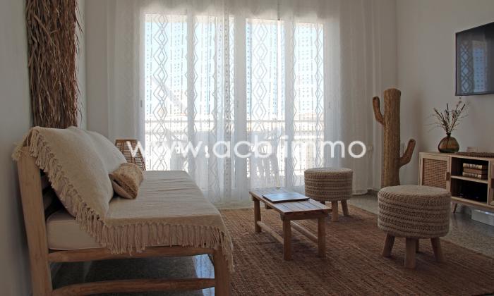 For rent  Ibiza style apartment with 3 bedrooms 50 meters from the beach