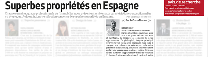 Superbes propriétés à vendre en Espagne sur la Costa Blanca - Le Figaro